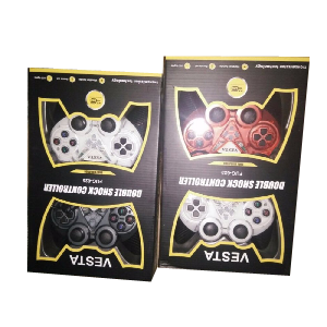 Vesta double shock controller vibration usb red and white _fug-625
