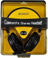 A4tech headset hs-30 with microphone