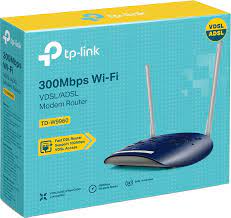 Tplink wireless modem router vdsl adsl fiber 5dbi 300mbps _tdw9960